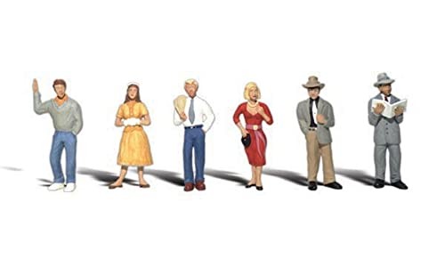 Woodland Scenics N Scale Scenic Accents Figures/People Set Pedestrians (6)
