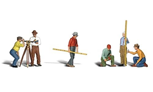 Woodland Scenics N Scale Scenic Accents Figures/People Set Surveyors (6)