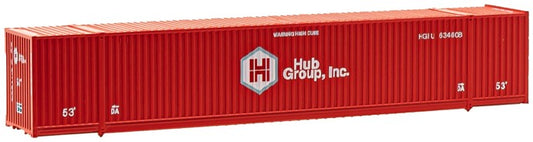 Atlas N Scale 53' Container 3-Pack Hub Group/Orange #634334/634406/634608