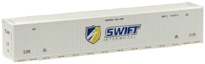 Atlas N Scale 53' Corrugated Container 3-Pack Swift (Shield) #944856/944867/944892