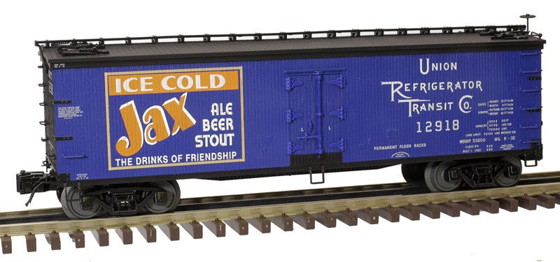 Atlas O Scale 40' Wood Reefer Beer Brand Special (3-Rail) Jax #12916