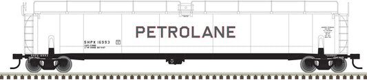 Atlas O Scale 33,000-Gallon Tank Car (2-Rail) Petrolane (White/Green/Red) #16996