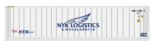 Atlas O Scale 40' Reefer Container (Assembled) NYK Line (White/Blue) #7114093