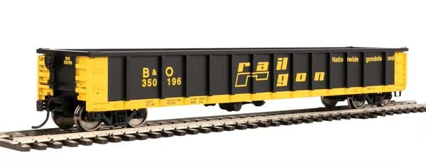 Walthers HO Scale 53' Railgon Gondola Baltimore & Ohio/B&O (Patched) #350169