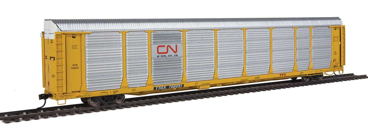 Walthers Proto HO Scale 89' Bi-Level Auto Carrier Canadian National/GTW #702251