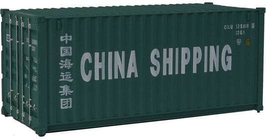 Walthers HO Scale 20' Corrugated Shipping Intermodal Container China Shipping