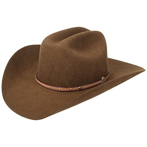 Stetson Powder River Western Hat Men Brown 7 5/8