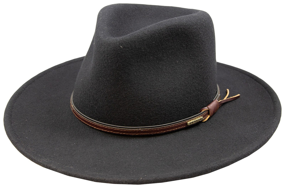 Stetson Bozeman Outdoor Hat, Color: Black, Size: 2XL (TWBOZE-8130072X)