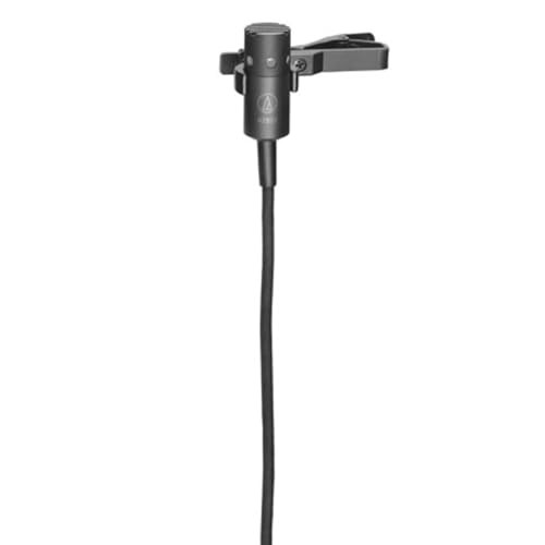Audio-Technica AT831cW Cardioid Condenser Clip-On Lavalier Mic Terminated with locking 4-pin connector for A-T UniPak® body-pack wireless transmitters