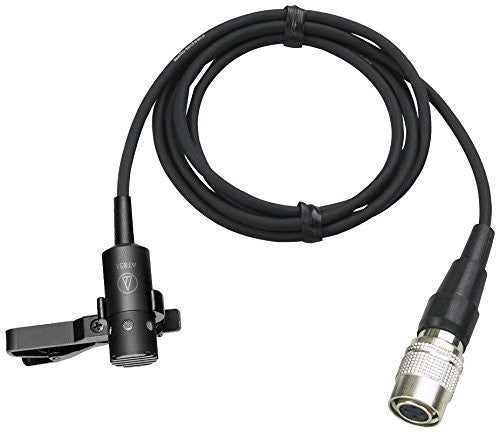 Audio-Technica AT831cW Cardioid Condenser Clip-On Lavalier Mic Terminated with locking 4-pin connector for A-T UniPak® body-pack wireless transmitters