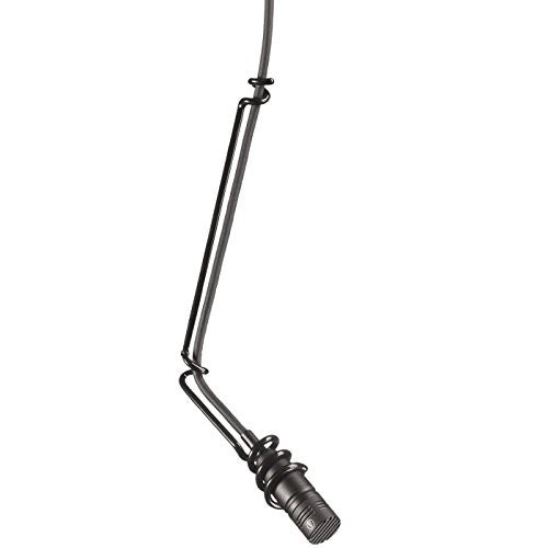 Audio-Technica U853R Cardioid Condenser Hanging Microphone 250 Ohms, Low Profile Design, Black