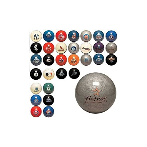 Y2Play MLB Imperial Astros Pool Billiard Cue/8 Ball - Grey - Old Style