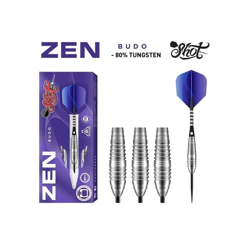 Shot Darts Metal Tip Zen Budo (23g/ 24g/ 26g) 80% Tungsten Center   Balanced Bomber Shape Perfect for Beginner Handcrafted Professional Darts   & Flights Made in New Zealand Metal Tips for Dart Board