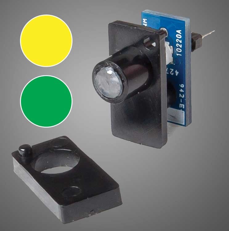 Walthers Layout Control System Two Color LED Fascia Indicator - Yellow/Green