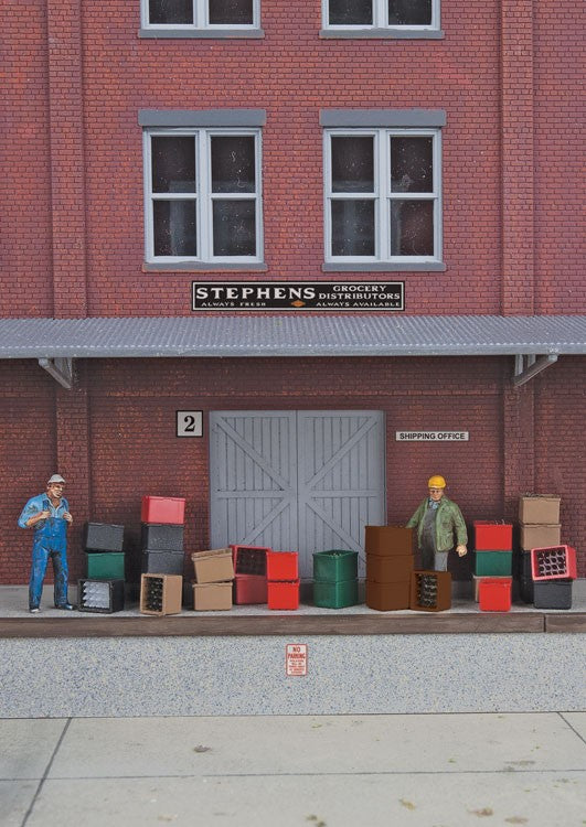 Walthers SceneMaster HO Scale Beverage Crates and Bottles (80 Pack) Asst. Colors