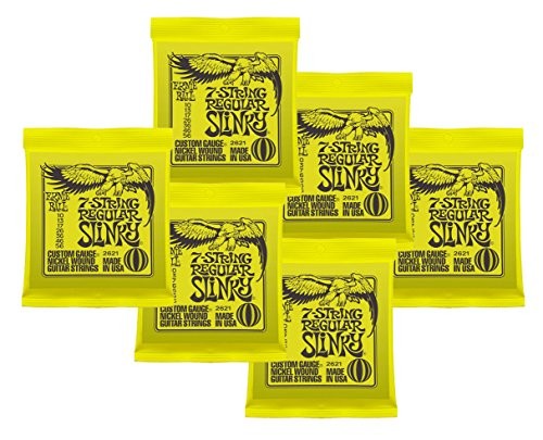 Ernie Ball 7-string Regular Slinky 6-Pack