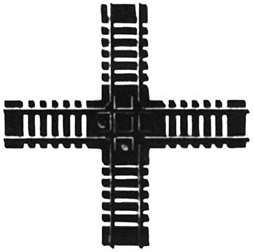 Atlas Trains 176 Ho Code 100 90 Degree Custom Crossing