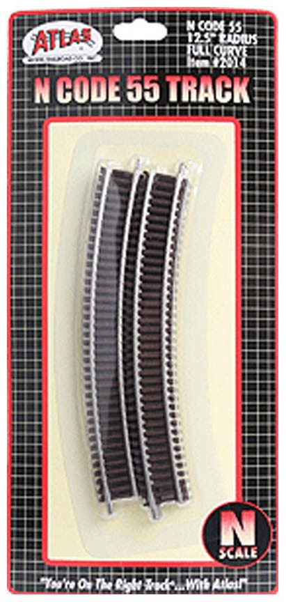 Atlas 2014 N Scale Code 55 12.5" Radius Full Curve