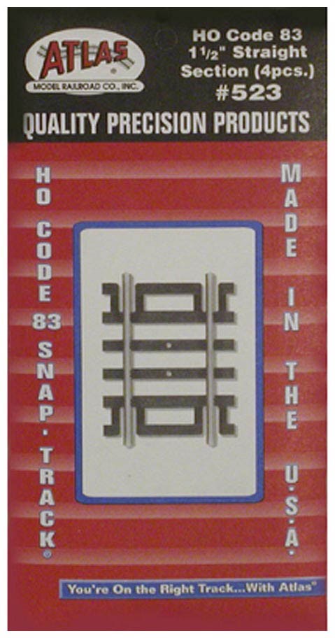 ATM523 HO Code 83 1.5 in. Straight Section 4 Piece
