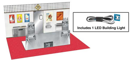 Walthers Cornerstone HO Scale Vintage Dairy Queen Lighting & Detail Insert