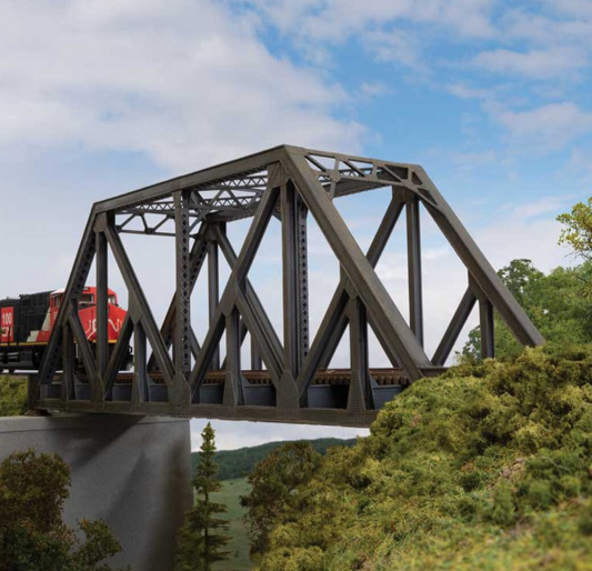 Walthers Cornerstone HO Scale Kit 97' Subdivided Single Warren Truss Bridge