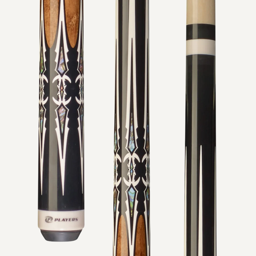 Players G-4114 Birdseye Maple Mother of Pearl Daggers Pool/Billiards Cue Stick