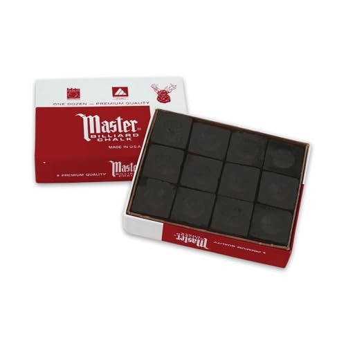 Master Billiard/Pool Cue Chalk - Black