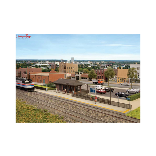 Walthers Cornerstone Amtrak Rural Station Kit - 1:87 HO Gauge