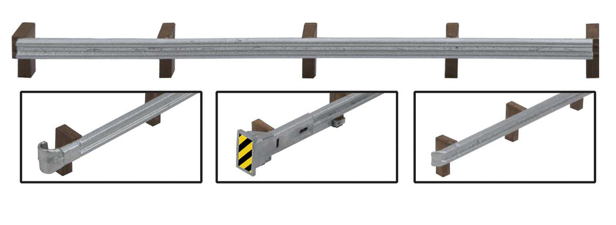 Walthers SceneMaster HO Scale Scenery Kit - Roadway/Highway Guardrails/Guiderail